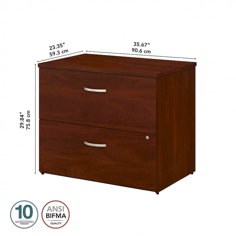 2-Drawer Lateral File Cabinet, Fully Assembled, Multiple Finishes