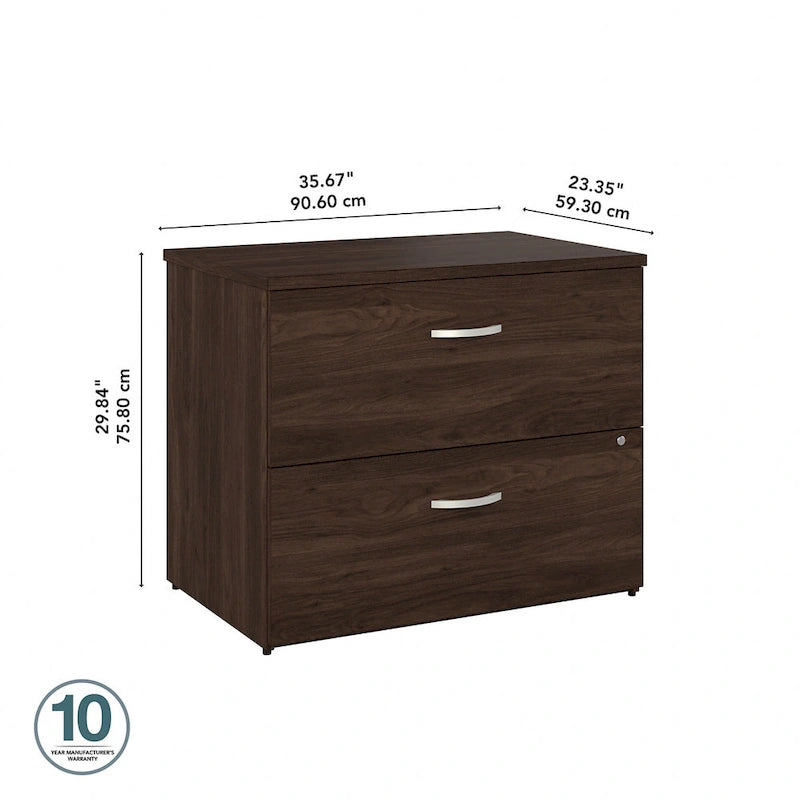 2-Drawer Lateral File Cabinet, Fully Assembled, Multiple Finishes