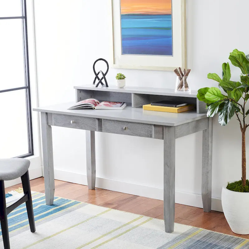 Classic-Contemporary 2-Drawer Work Office Desk