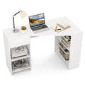 L-Shaped Computer Desk with Drawer & Storage Shelves