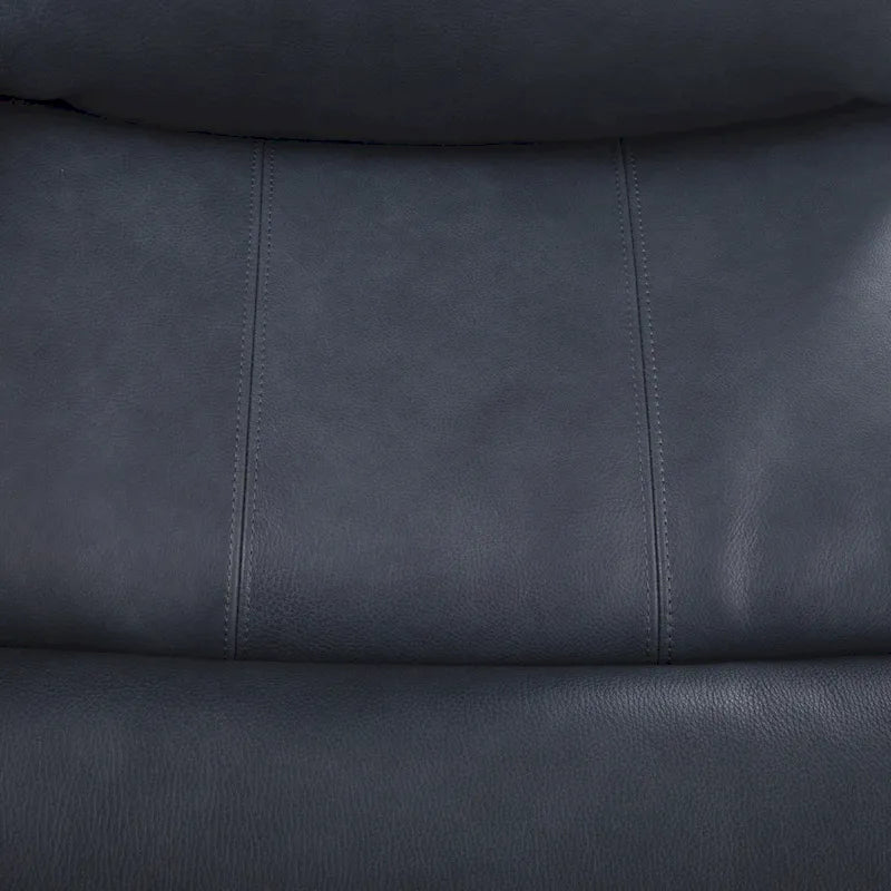 Elektrisch verstellbares 4-Sitzer-Sofa aus echtem Leder für das Wohnzimmer mit Konsole, USB-Anschluss und verstellbarer Kopfstütze