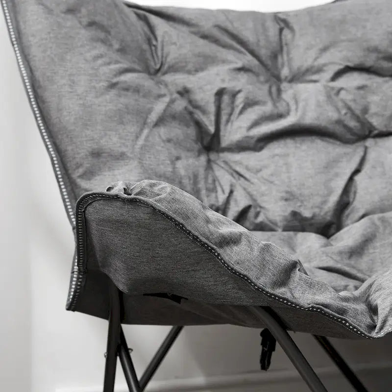 Twin Butterfly Chair, Foldable with Removable Cushion, 400 lbs