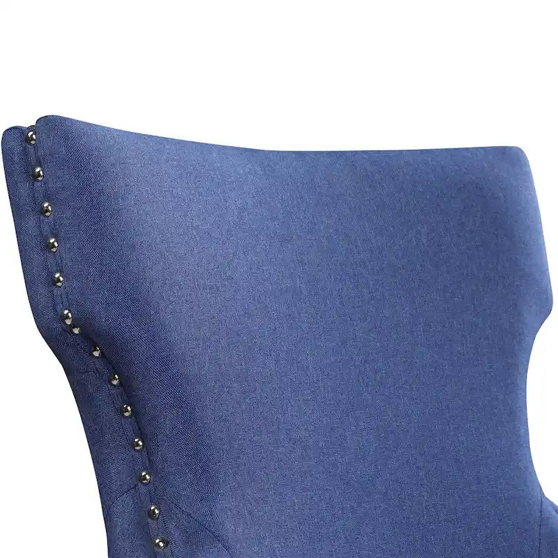 Contemporary Tufted Wingback Dining Side Chairs, Set of 2