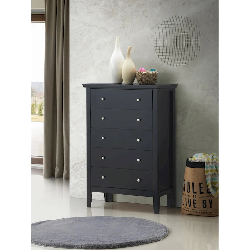 5-Drawer Bedroom Chest, Fully Assembled