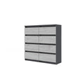 Contemporary 8-Drawer Dresser, Laminated Chipboard