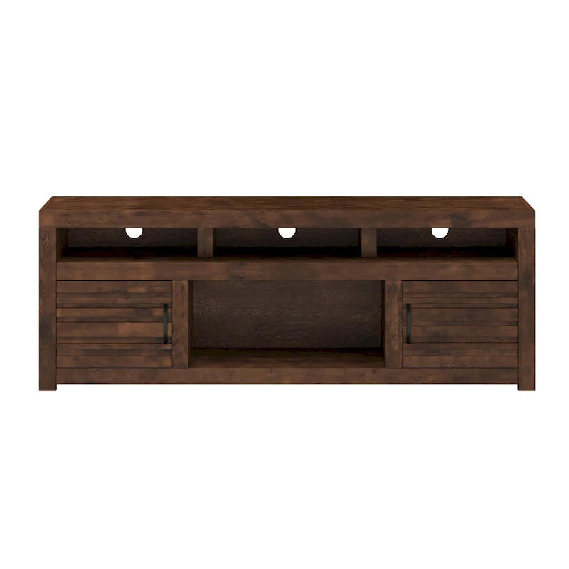 72" TV Stand Console for TVs up to 85", Whiskey Finish, No Assembly Required
