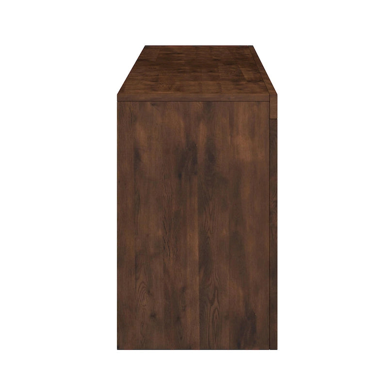 72" TV Stand Console for TVs up to 85", Whiskey Finish, No Assembly Required