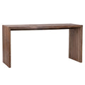 60-inch Rectangular Reclaimed Teak Waterfall Writing Desk