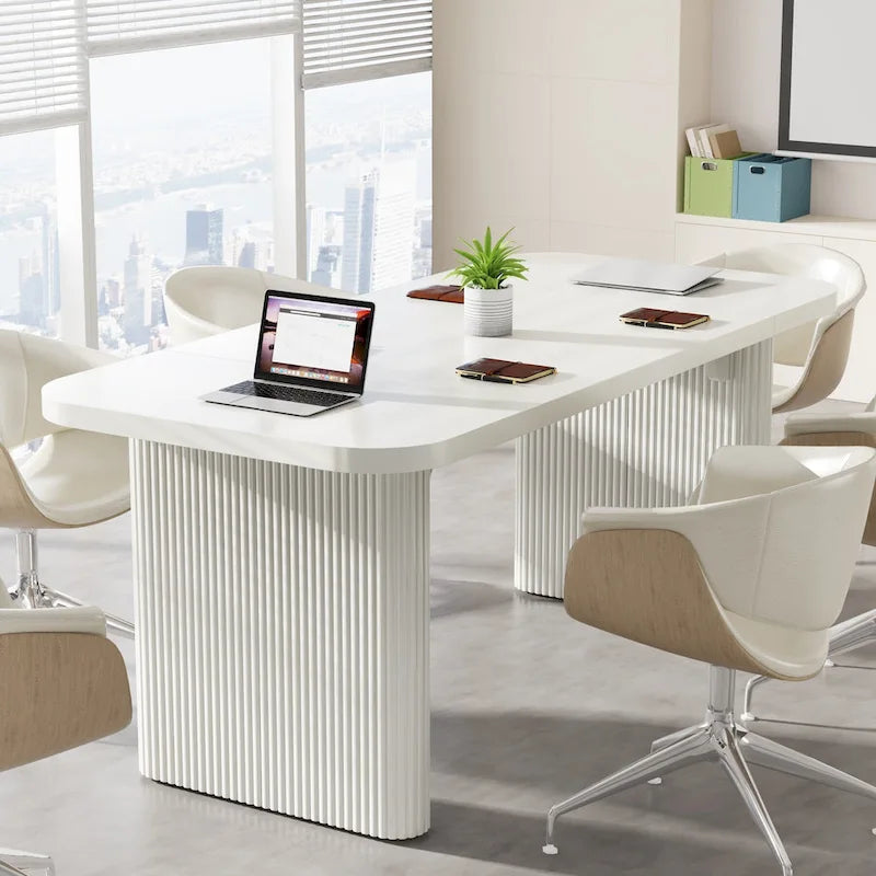 62.99 W Modern Executive Desk Simple Computer Desk with Engineered Wood Top and Legs