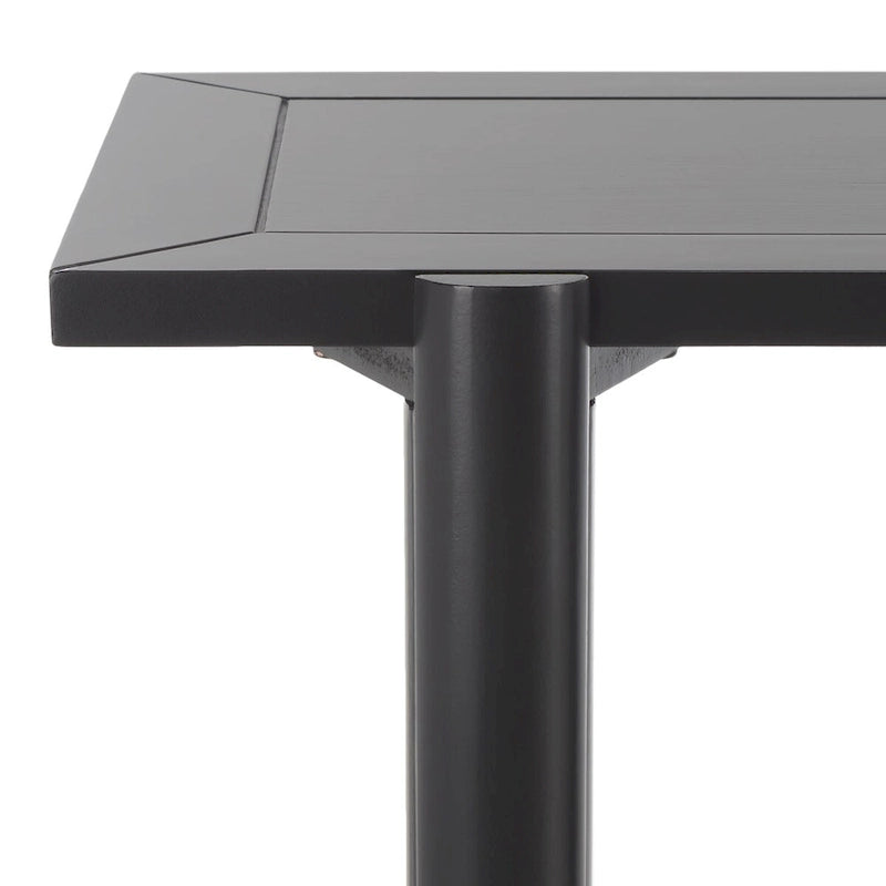 59" Console Table, Warm Brown with Carved Fluted Details