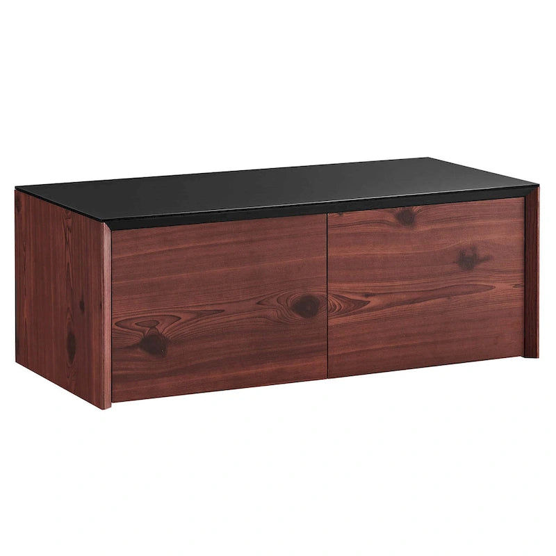 Wall-Mount Office Storage Cabinet with Magnetic-Close Doors and Shelf