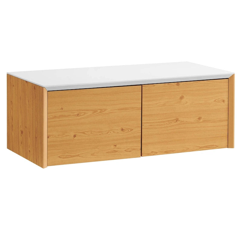 Wall-Mount Office Storage Cabinet with Magnetic-Close Doors and Shelf