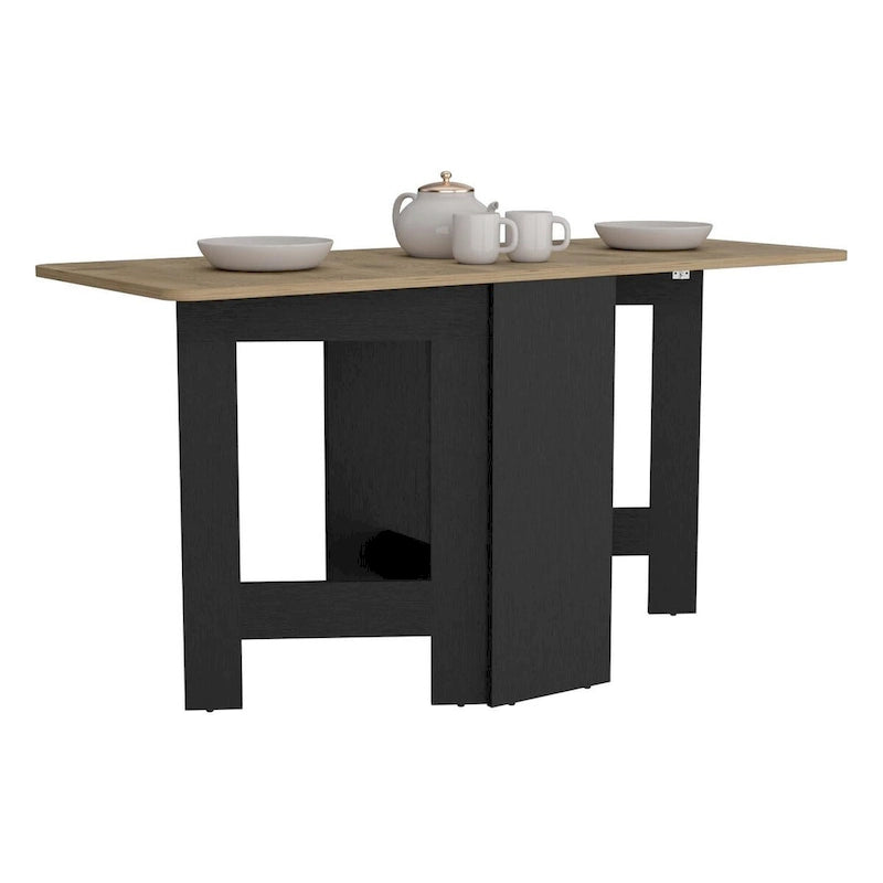 Tavolo pieghevole con gambe a cancello, design compatto salvaspazio